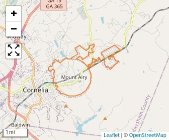 Area schools map